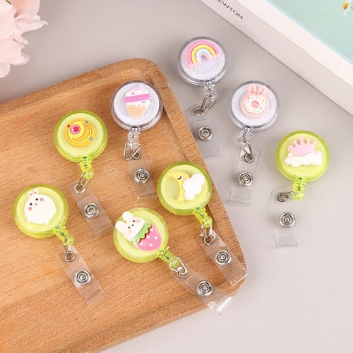 Cartoon Easy-To-Pull Name Id Card Badge Reel Holder For Nurse Student  Retractable Badge Holder Exhibition Chest Office Card - buy Cartoon  Easy-To-Pull
