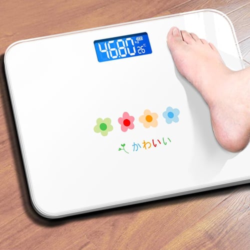 Round Body Digital Scale Human Weight Measuring Toughened Glass Bathroom  Scales Floor Electronic Weighs Digital Gramera Balance