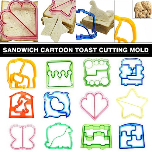 Cartoon Breakfast Sandwich Mold For Making Bread, Cookies, Cake, Diy Baking  Tool