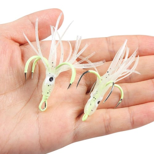 5pcs Squid Skirts Fishing Lures With Hooks Octopus Artificial Bait