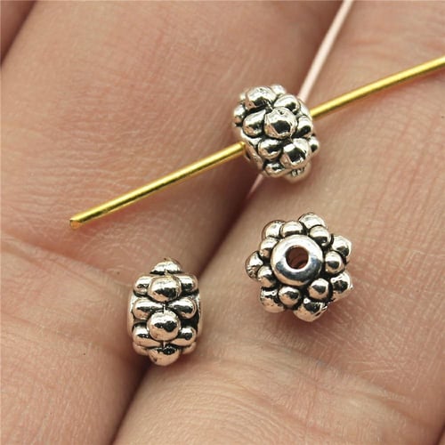 30 Pieces Alloy Charm Beads Spacers For Jewelry Making Crafts Antique Gold