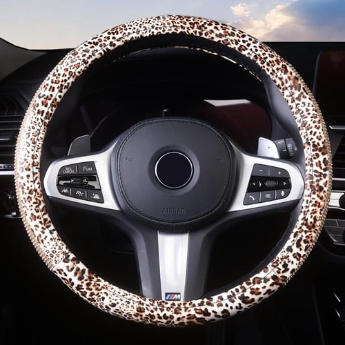 Bling Glitter Diamond Car Steering Wheel Cover Shiny Crystal
