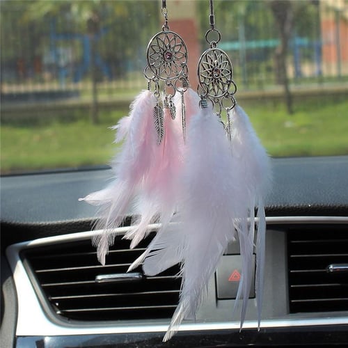 Car Pendant For Girls Feather Mirror Hanging Pendant Home Decor Lucky Car  Ornament Girls Car Interior Accessories - buy Car Pendant For Girls Feather  Mirror Hanging Pendant Home Decor Lucky Car Ornament