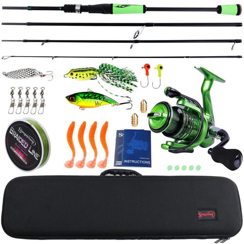 Cheap Feeder Fishing Rod and Fishing Reel Portable Fishing Rod Feel Full  Kit for Bass Carp Outdoor Fishing