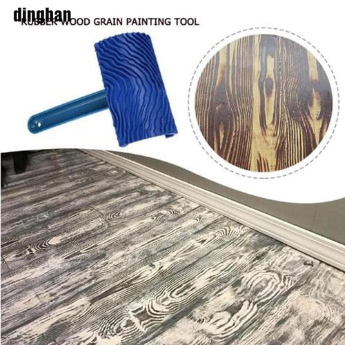 Practical Decorative Paint Roller 7''Pattern Embossed Texture Painting Tool  Wall Rubber Artistic Pattern Home Decoration