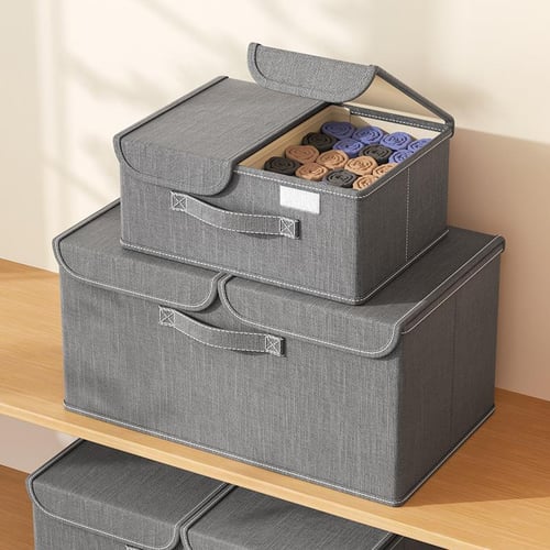 Undergarments organiser/foldable storage box with Lid