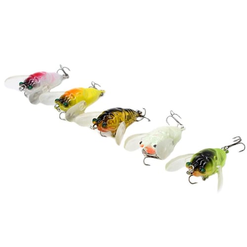 1Pc Cicada Bass Insect Fishing Lures 4Cm Crank Bait Floating