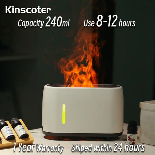 560ml Volcano Flame Remote Control Aromatherapy Air Humidifier Essenti