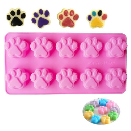 18 Units 3D Dog Bone Ice Trays Silicone Pet Treat Molds Soap Chocolate  Jelly Candy Mold