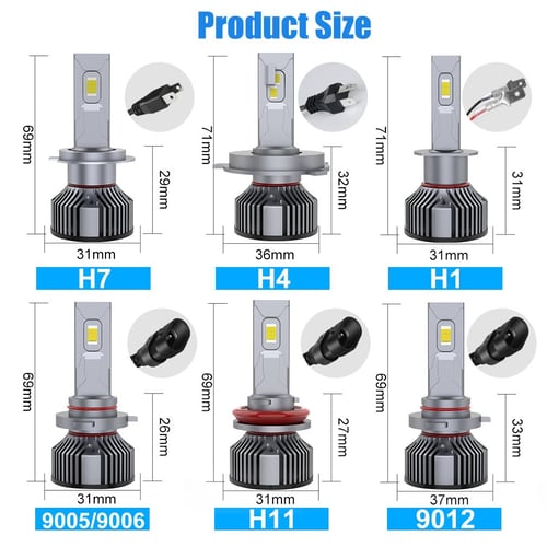 140W H4 Led Headlight Bulb H7 Powerful Diode lamps H8 Led Canbus