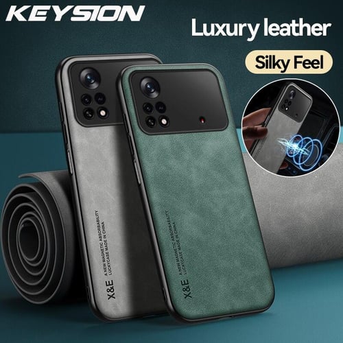 Luxury Brand Square Leather Phone Case For Xiaomi Poco X3 M3 11