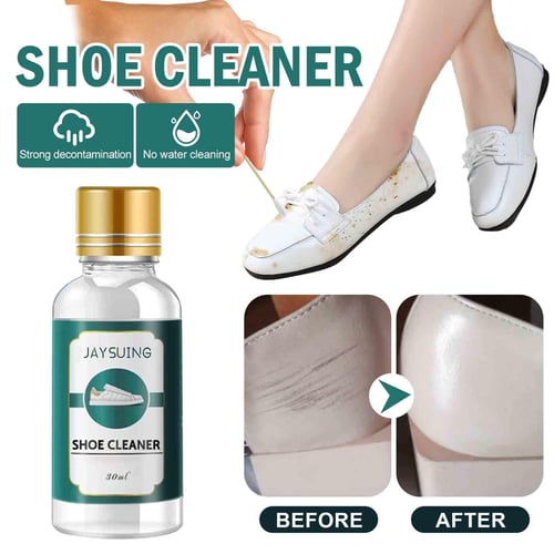 White Shoes Sneakers Whitener Cleaner Detergent Brush Head Dirt Stains  Remover