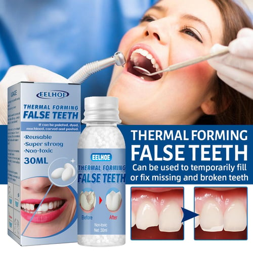 Teeth Repair Beads for Missing Tooth Filling Material with Broken Teeth,  Multifunction Teeth Repair Set Plastic(10g)