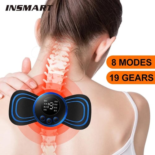 EMS Mini Portable Electric Neck, Back & Body Pain Relief Massager