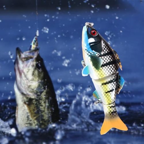 Multi Jointed Bionic Hard Bait 3D Fisheye Simulation Bass Fishing