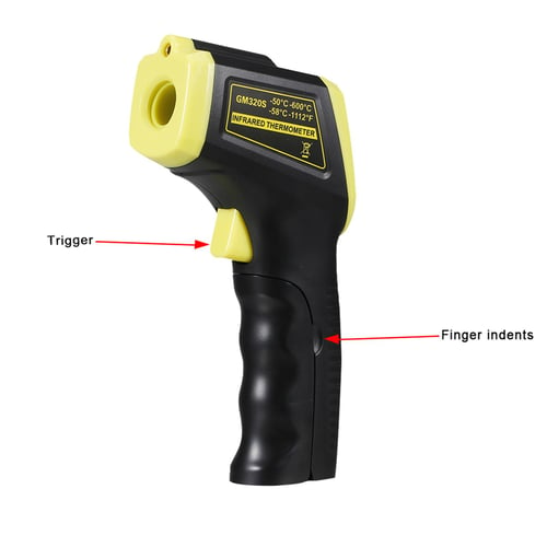 Temperature Gun Non-contact IR Infrared Digital Thermometer,LCD Display  Laser Pointer Measurement Thermometer,58 °F to 1292 °F (