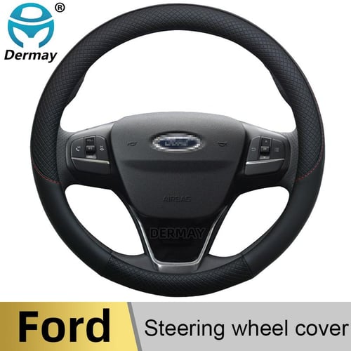 100% DERMAY Brand Leather Car Steering Wheel Cover Sport Anti-Slip for BMW  E46 3 Series Tuning Funda Volante Auto - buy 100% DERMAY Brand Leather Car  Steering Wheel Cover Sport Anti-Slip for