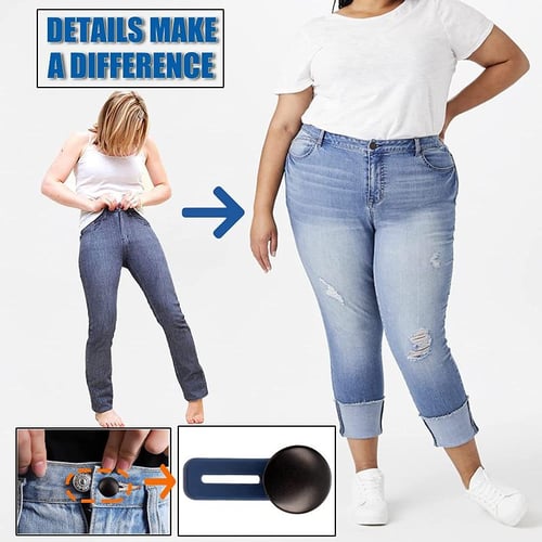 2PCS Metal Button Extender For Pants Jeans Free Sewing Adjustable  Retractable Waist Extenders Button Waistband Expander - buy 2PCS Metal  Button Extender For Pants Jeans Free Sewing Adjustable Retractable Waist  Extenders Button