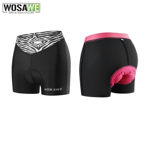 Breathable Womens  Bike Shorts Womens Shockproof Padded