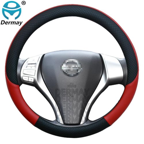 100% DERMAY Brand Leather Car Steering Wheel Cover Sport Anti-Slip for BMW  E46 3 Series Tuning Funda Volante Auto - buy 100% DERMAY Brand Leather Car  Steering Wheel Cover Sport Anti-Slip for