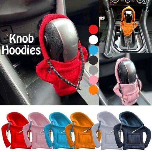 Car Fashion Hoodie Shift Knob Cover Manual Handle Shifter Trim Gear Lever Cover  Auto Car Hoodie Cover Interior Decoration - AliExpress