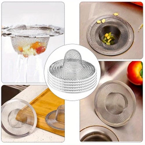 Kitchen Sink Stainless Sink Strainer With Handle Premium Stainless Steel Sink  Garbage Disposal Stopper Mesh Basket Drain Filter From Dianz, $0.82