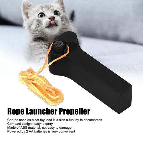 Rope Launcher Cord Shooter Electric Toys Propeller String Rope