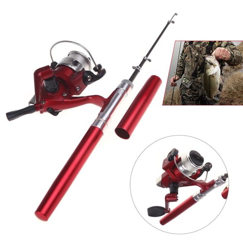 Mini Aluminum Pocket Pen Fishing Rod Pole + Reel - buy Mini Aluminum Pocket Pen  Fishing Rod Pole + Reel: prices, reviews