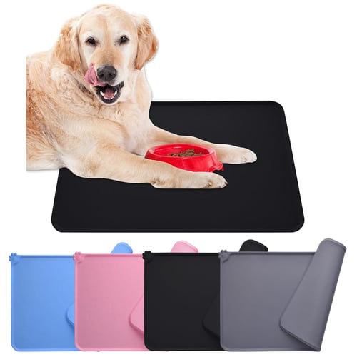 Dog Food Mat Nonslip Pet Silicone Cat Dog Bowl Mats for Food Water Placemat