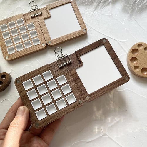 12/24Grid Watercolor Palette Empty Palette Painting Paint Tray for