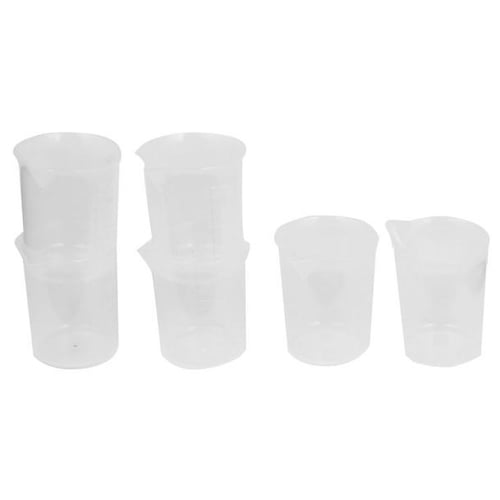 brisand) 6x100mL Graduated Beaker Clear Plastic Measuring Cup - buy  (brisand) 6x100mL Graduated Beaker Clear Plastic Measuring Cup: prices,  reviews