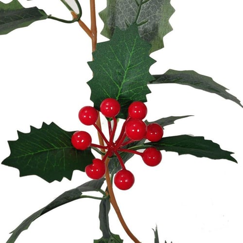 32Pcs Artificial Red Berry Stems Christmas Tree Decorations