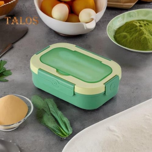 Lunch Box For Adults, 1200ml Kids Bento Box With 3 Compartments, Leakproof Bento  Lunch Box With Utensils, Green