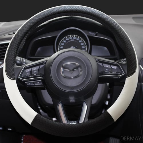 for BMW E46 3 Series, Leather Car Steering Wheel Cover Sport Anti Slip  Tuning Funda Volante Auto Accessories