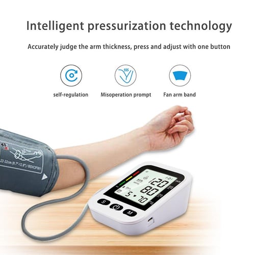 80K Arm Blood Pressure Monitor, USB Rechargeable Wrist Digital