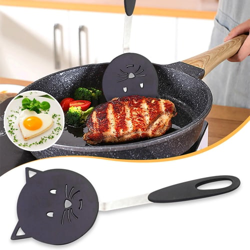 1pc High Temperature Resistant Silicone Non-stick Frying Pan Spatula For  Cooking Steak Or Vegetables Kitchen Utensil