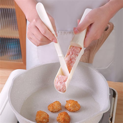 1set Kitchen Fishball Meatball Maker, Stuffing Meat Cooking Tool