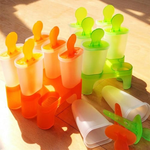 1set Random Color Popsicle Mold, Small Silicone Ice Pop Mold For Household