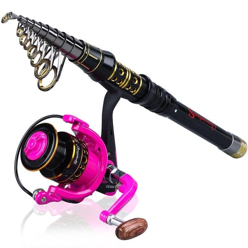 Fishing Rod and Reel Combos Telescopic Fishing Rod Spinning Reel Travel  Saltwater Freshwater Fishing - buy Fishing Rod and Reel Combos Telescopic