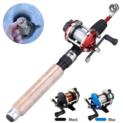 Ice Fishing Rod and Reel Set 70cm Fishing Rod with 3 Colors Red/Blue/black  Ice Fishing Reel - buy Ice Fishing Rod and Reel Set 70cm Fishing Rod with 3