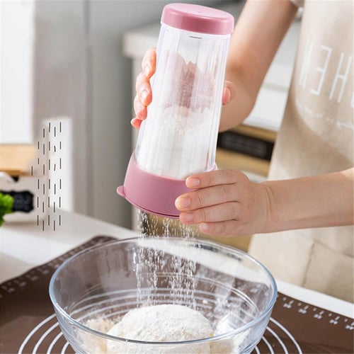 Stainless Steel Powder Dispenser Mesh Flour Sifter Chocolate