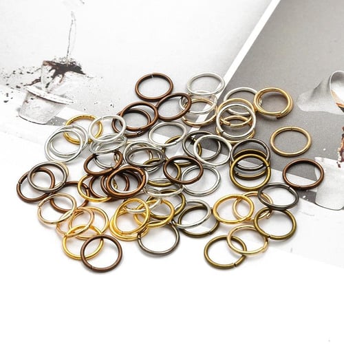 20mm 50pcs/lot Open Jump Rings Double Loops Gold Silver Color Split Rings  Connectors for Jewelry Making Supplies Diy 