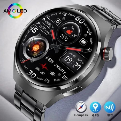 HOMMTEL GT4 PRO round watch 1.43 inch high definition screen 4GB Mem