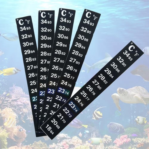 Aquarium Thermometer, Compact Waterproof Fish Tank Temperature