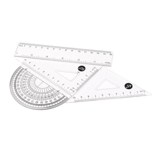 50 Pcs 6 Inch Rulers Assorted Colors Clear Plastic Ruler Straight