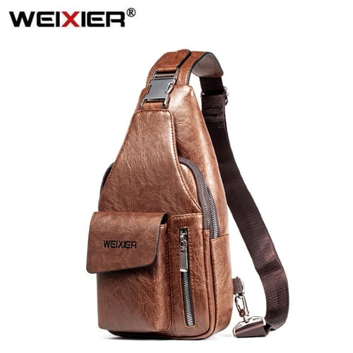 Men's Crossbody Bags Men's USB Chest Bag Designer Messenger bag