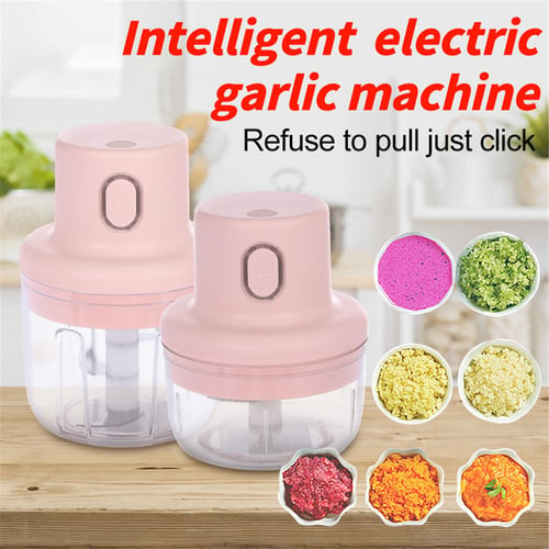 Electric Vegetable Cutter Set Handheld Garlic Slicer Mini Wireless Vegetables Chopper Portable Type-C Rechargeable Food Mincer for Garlic Pepper Onion