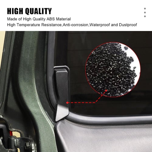 2pcs Carbon Black Abs Rear Windshield Heating Wire Protection