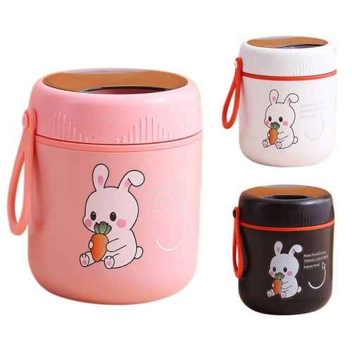 600ml Food Thermal Jar Insulated Soup Cup Thermos Containers Stainless  Steel Lunch Box Thermo Keep Hot