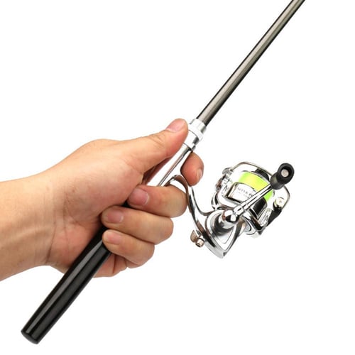 1m Portable Pen-shaped Fishing Rod Reel Combo Ice Fishing Pole For Kids